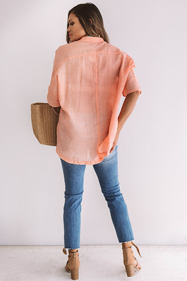 Backstage In Brooklyn Shift Top In Coral Image - 4