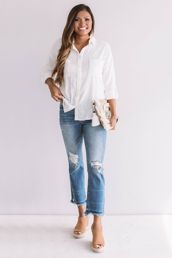 Lakeside Romance Button Up
