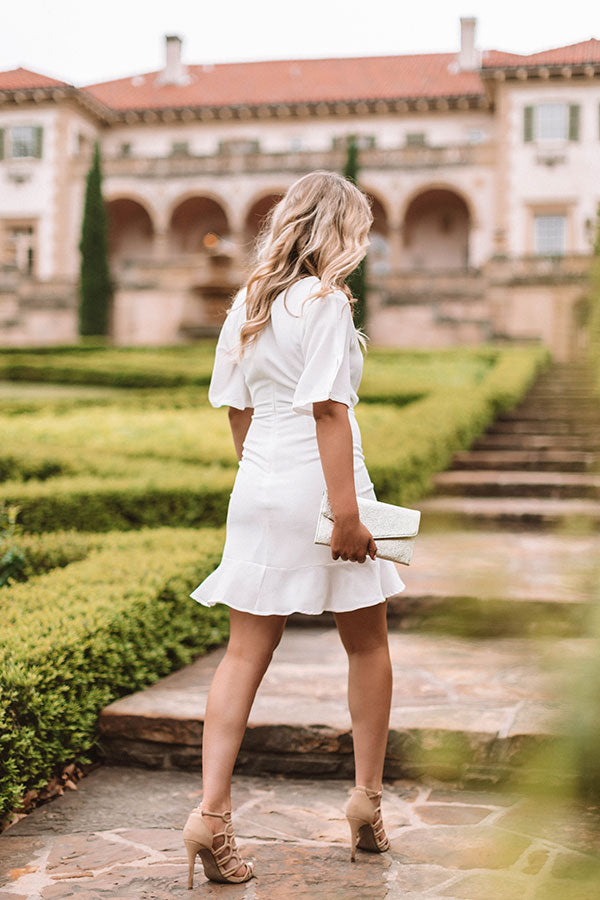 Effortless Luxury Dress In White Effortless Luxury Dress In White