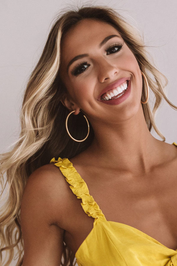 Loosen Up Hoop Earrings