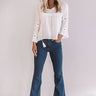 KanCan The Rosette High Waist Flares in Medium Wash Image - 1