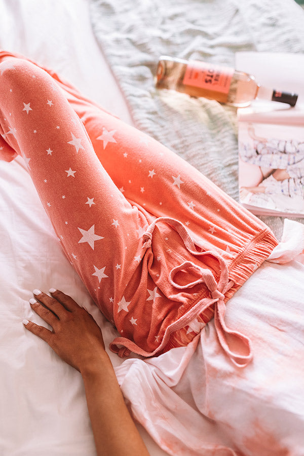 Starstruck Mineral Wash Jogger in Coral