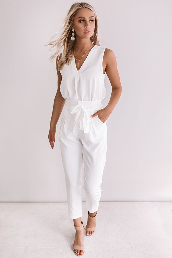 One And Only Trousers In White