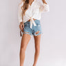 Adventure Is Calling Tie Top In Ivory Image - 1