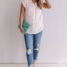 Brunch And Bestfriends Stripe Top In Coral Image - 1