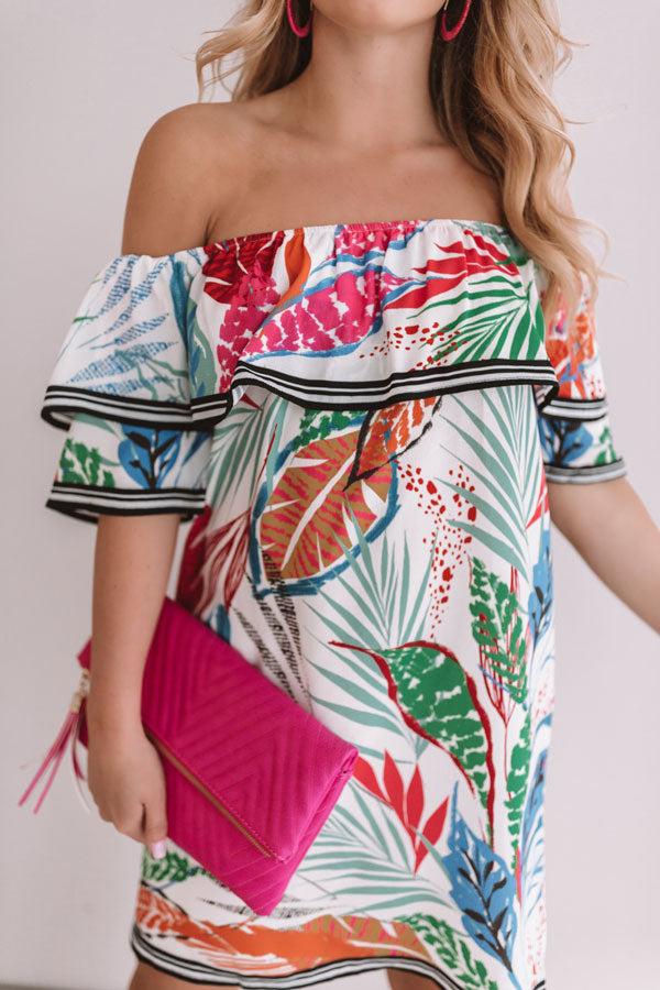 floral off the shoulder shift dress FLORAL OFFSHOULDER SHIFT DRESS SIZE 22 Ksh 1500