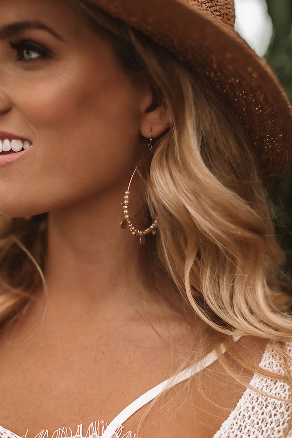 Dining In Luxury Earrings in Iced Latte