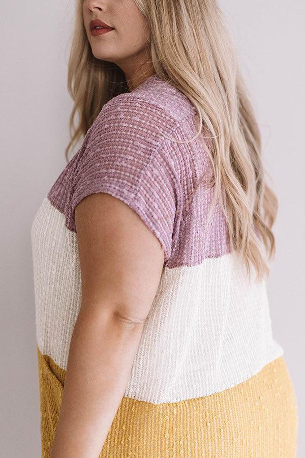 Shopping then Spritzers Colorblock Cardigan Curves Image - 1