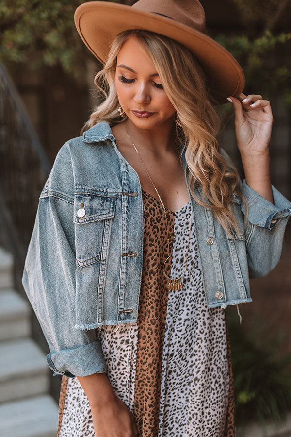 The Mirabella Crop Denim Jacket
