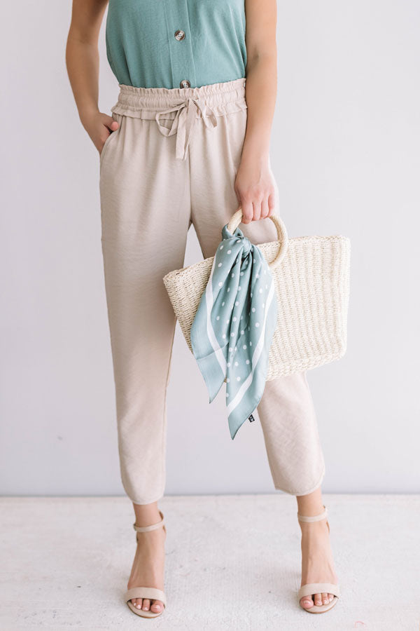 Cosmos And Chit Chat Pants In Iced Latte