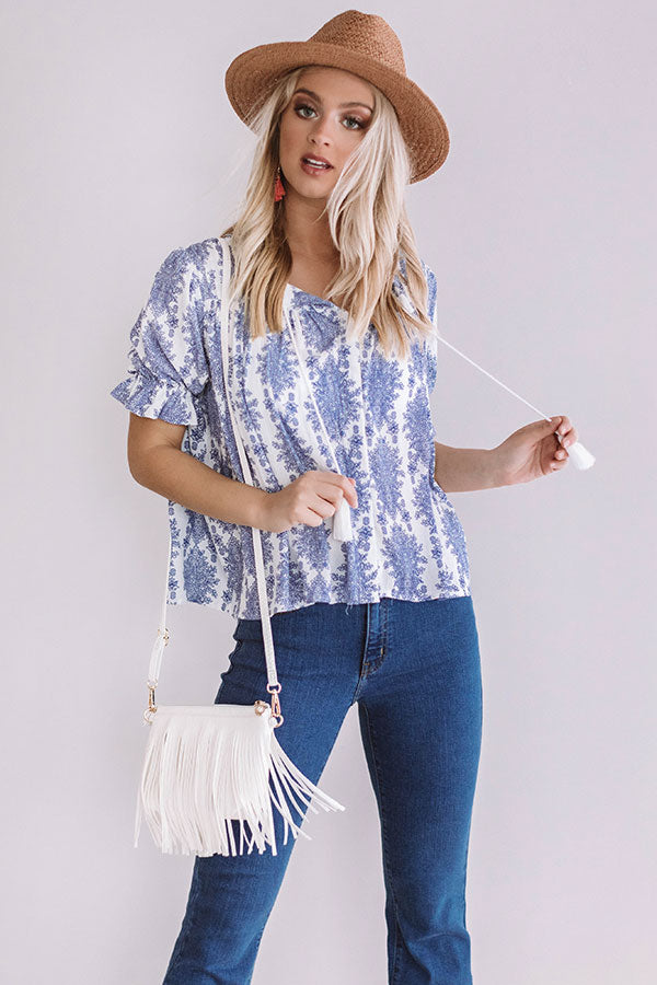 Passport to Paris Floral Shift Top