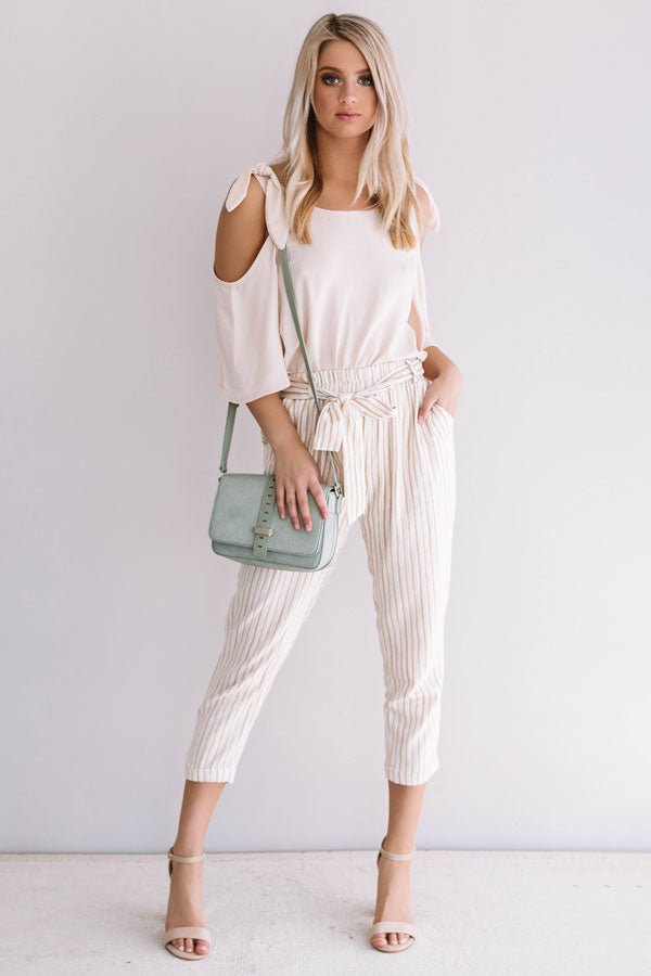 Call Me For Cocktails Shift Top In Iced Latte