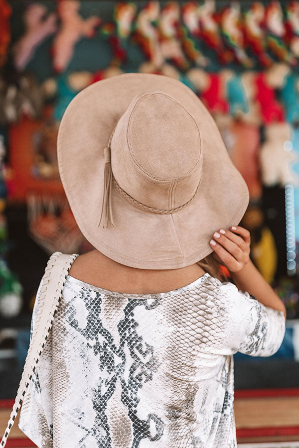 Sweet As Sugar Hat in Taupe