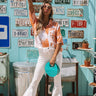 Seashells And Sunshine Watercolor Top In Orange Image - 1