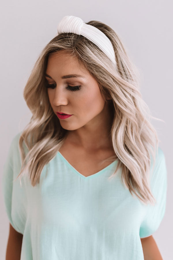 All Caught Up Headband in Ivory