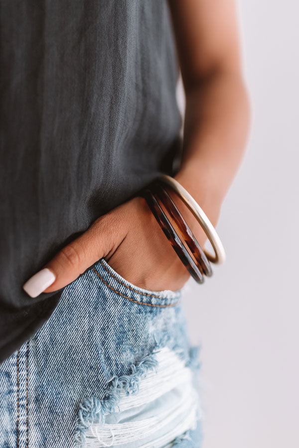 Dream Gal Bracelet Set In Tortoiseshell