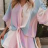 Sunshine Shorelines Stripe Swing Shorts in Pink Image - 1