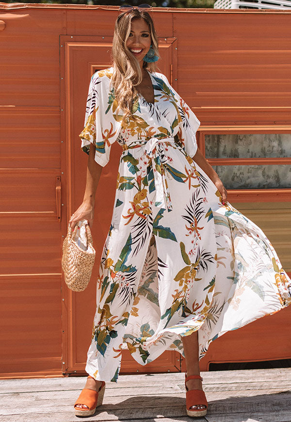 Take Me To Paradise Floral Maxi