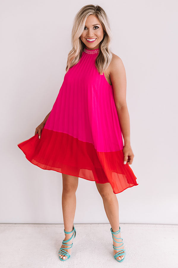Dining First Class Pleated Dress