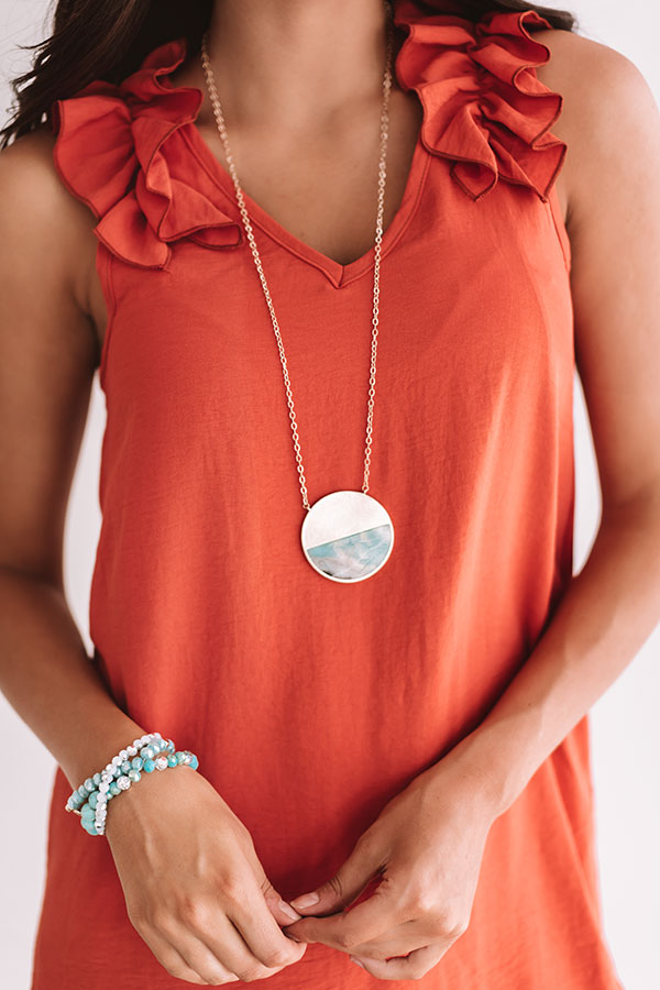 The Bright Side Necklace in Turquoise