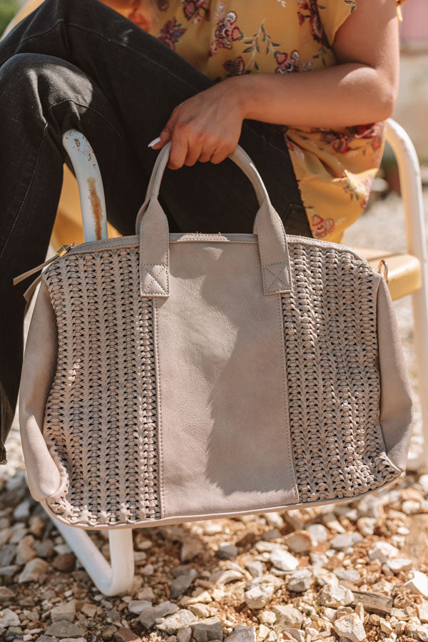 Out Of Office Faux Leather Tote In Birch