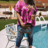 Made For Maui Floral Shift Top In Pink Curves Image - 1