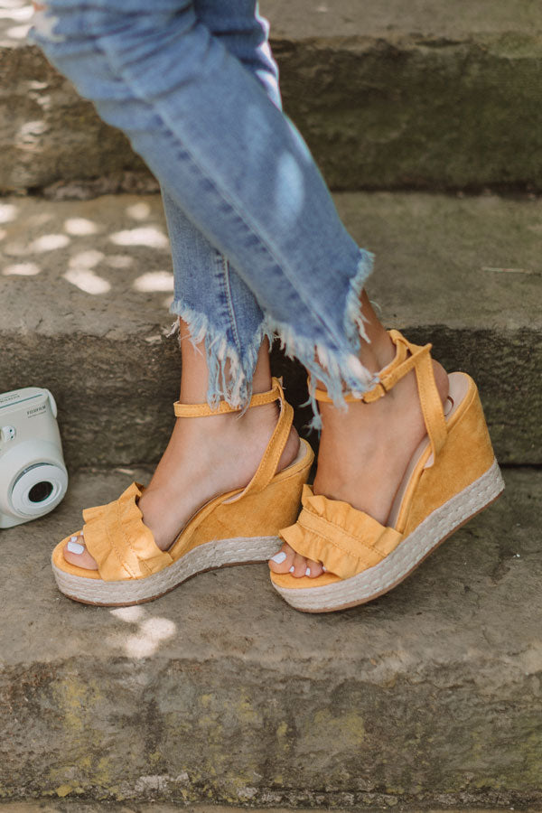 The Uptown Wedge In Mustard