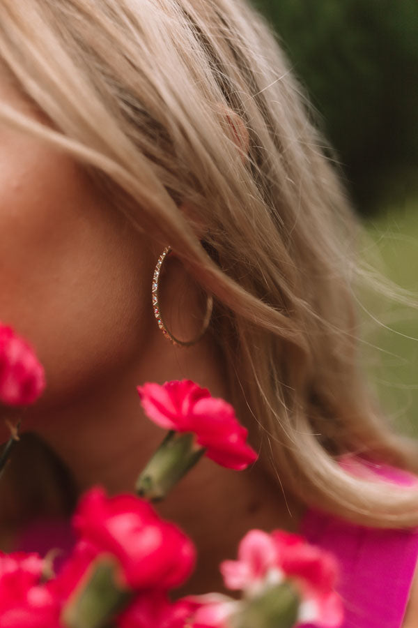 Veronica Hoop Earrings in Gold