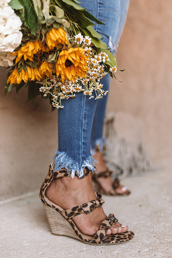 The Byrdie Leopard Wedge