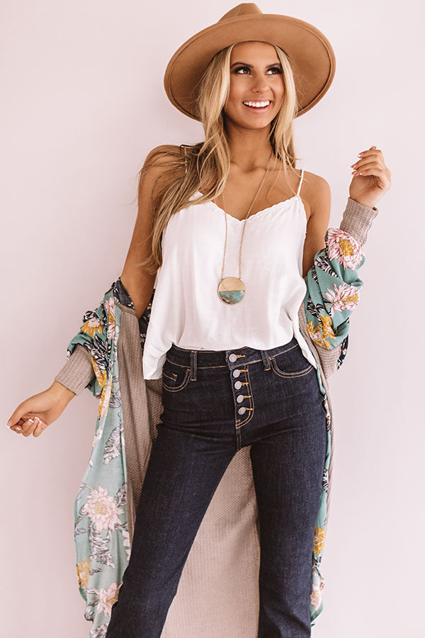 Beauty Guru Shift Tank In White