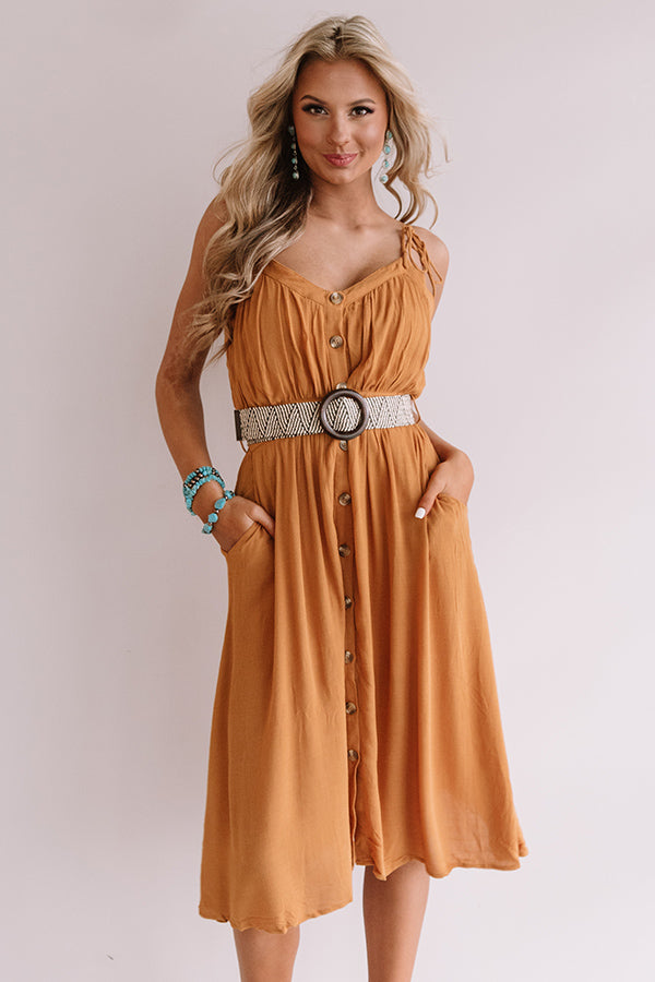 Brunching Beautiful Button Down Midi