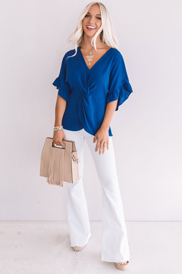 Top Shelf Margs Top In Sapphire