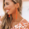 Forever Malibu Beaded Earrings In Orange Image - 1