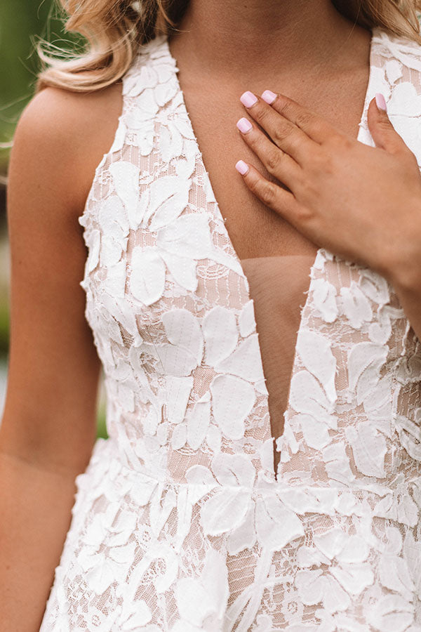 Last Dance Lace Fit & Flare Dress in Ivory Last Dance Lace Fit & Flare Dress in Ivory