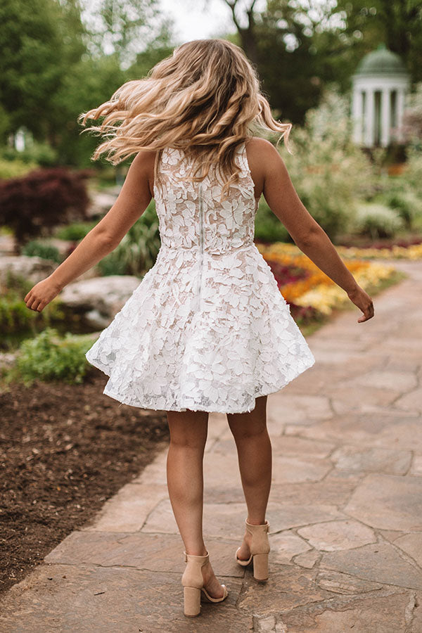 Last Dance Lace Fit & Flare Dress in Ivory Last Dance Lace Fit & Flare Dress in Ivory