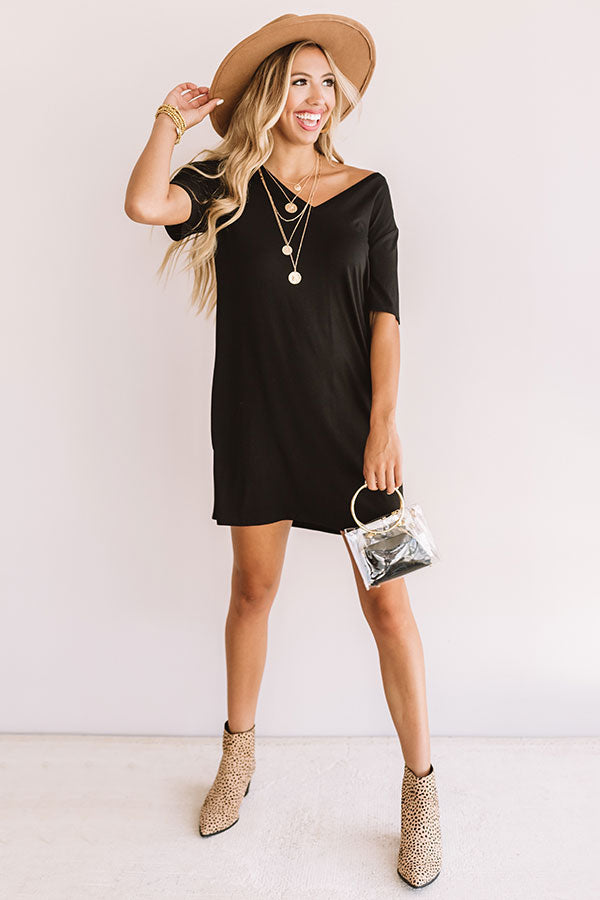Sittin On The Dock T-Shirt Dress In Black Impressions Online Boutique Sittin On The Dock T-Shirt Dress In Black Impressions Online Boutique