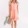 Valley Views Stripe Dress In Coral Image - 1