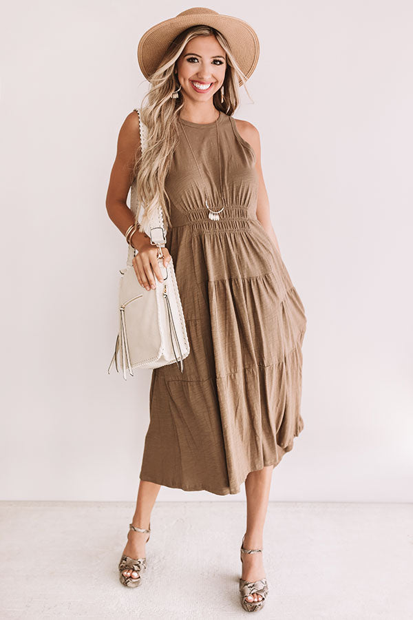 By The Beachside Midi In Mocha