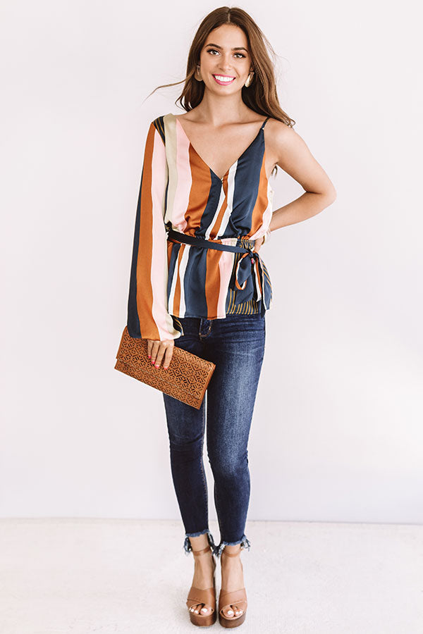 Plans In Paris Stripe Top