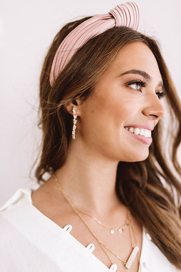 Outshine Them All Earrings in Taupe