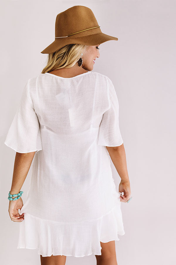 denver linen dress Reformation Denver Linen Dress - White