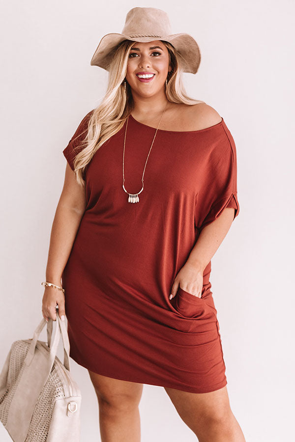 rust t shirt dress Ranch Rust T-Shirt Dress
