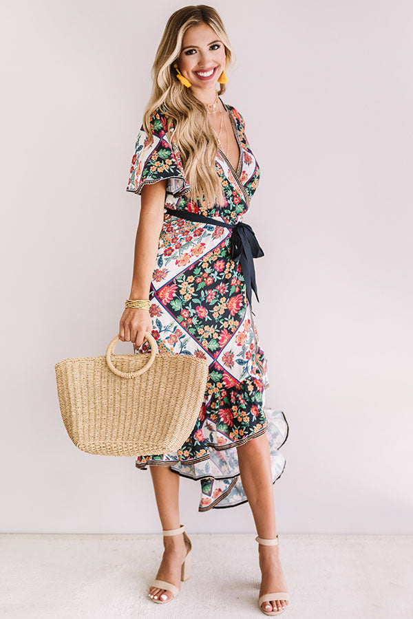 Patios And Prosecco Floral Dress