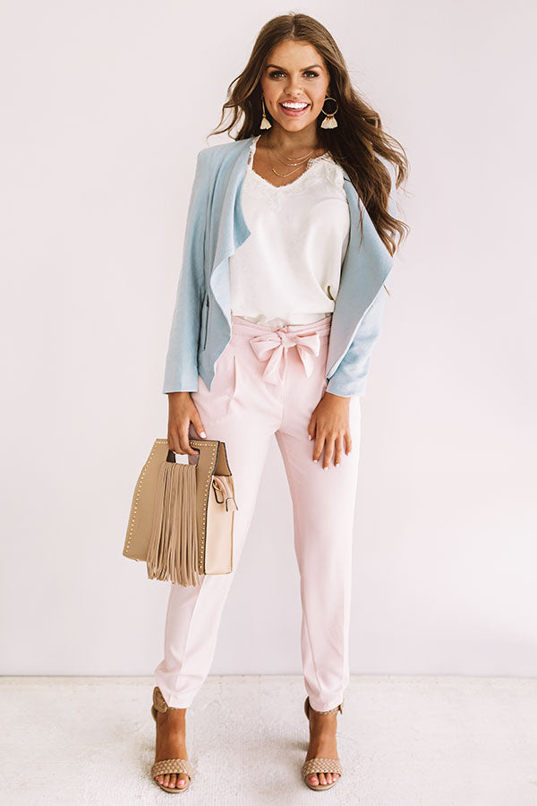 Adventure Abroad Blazer In Light Airy Blue