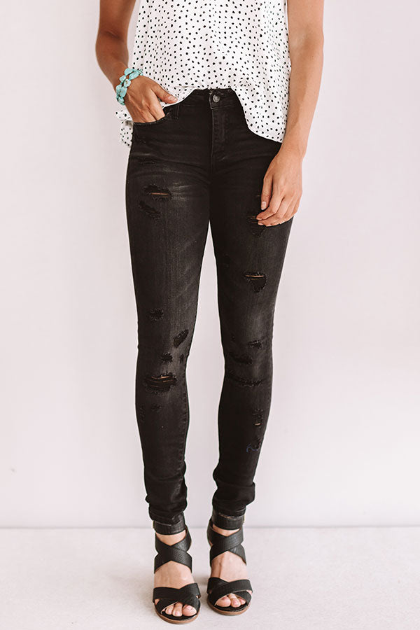 The Marie Mid Rise Distressed Skinny