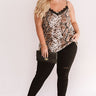 After Hours Snake Print Shift Tank in Brown Curves Image - 1