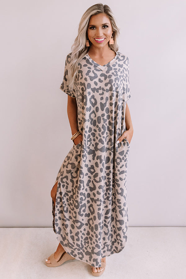 Make Me Swoon Leopard Maxi