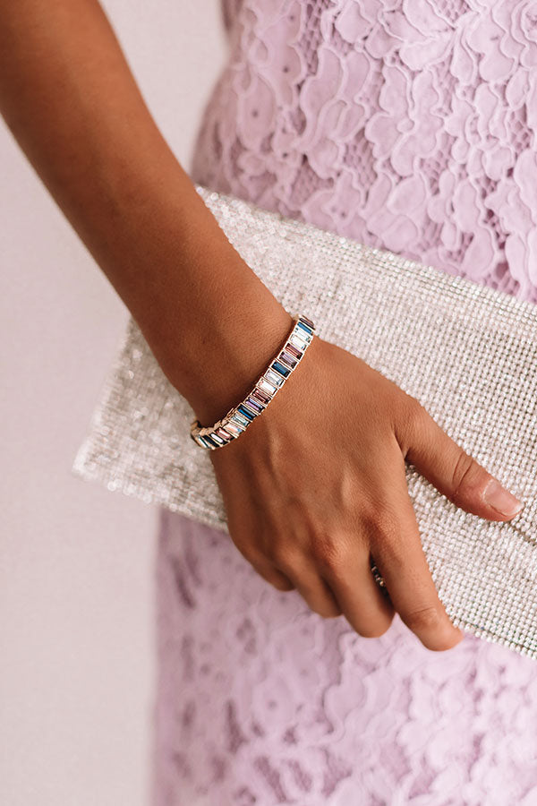 Red Carpet Event Bracelet In Multi Purple