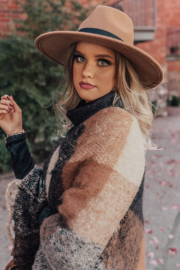 Vintage Vibes Felt Hat In Tan Image - 1