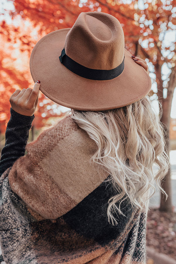 Vintage Vibes Felt Hat In Tan Image - 1